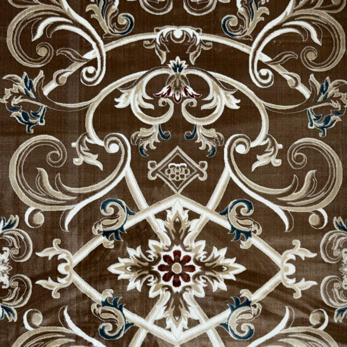 سجاد تركي سفير نقش فرنسي بني مقاس 250*350