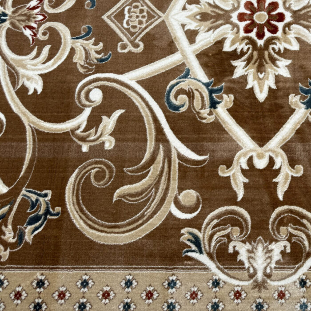 سجاد تركي سفير نقش فرنسي بني مقاس 400*600 سجاد تركي سفير نقش فرنسي بني مقاس 400*600