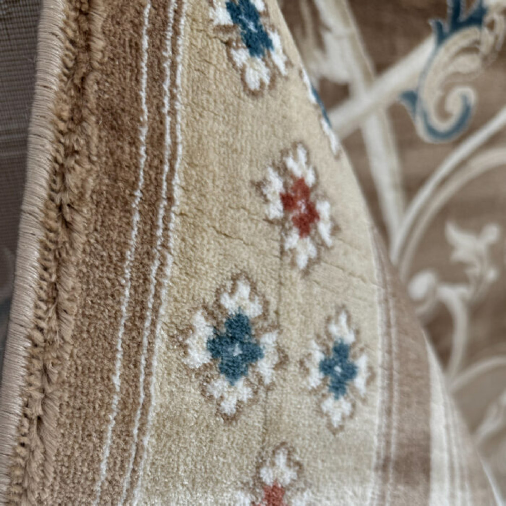 سجاد تركي سفير نقش فرنسي بني مقاس 400*600 سجاد تركي سفير نقش فرنسي بني مقاس 400*600