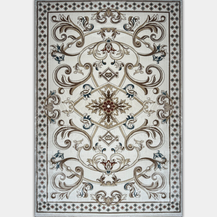 سجاد تركي سفير نقش فرنسي كريم مقاس 250*350