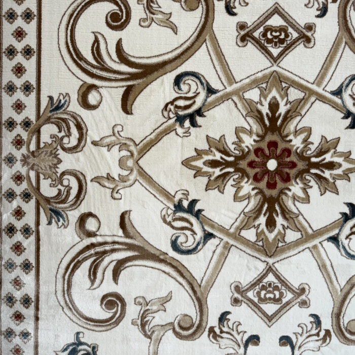 سجاد تركي سفير نقش فرنسي كريم مقاس 250*350