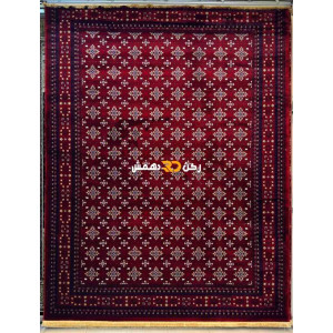 سجاد افغاني حرير ناعم بخارى 2002 احمر مقاس 80*150