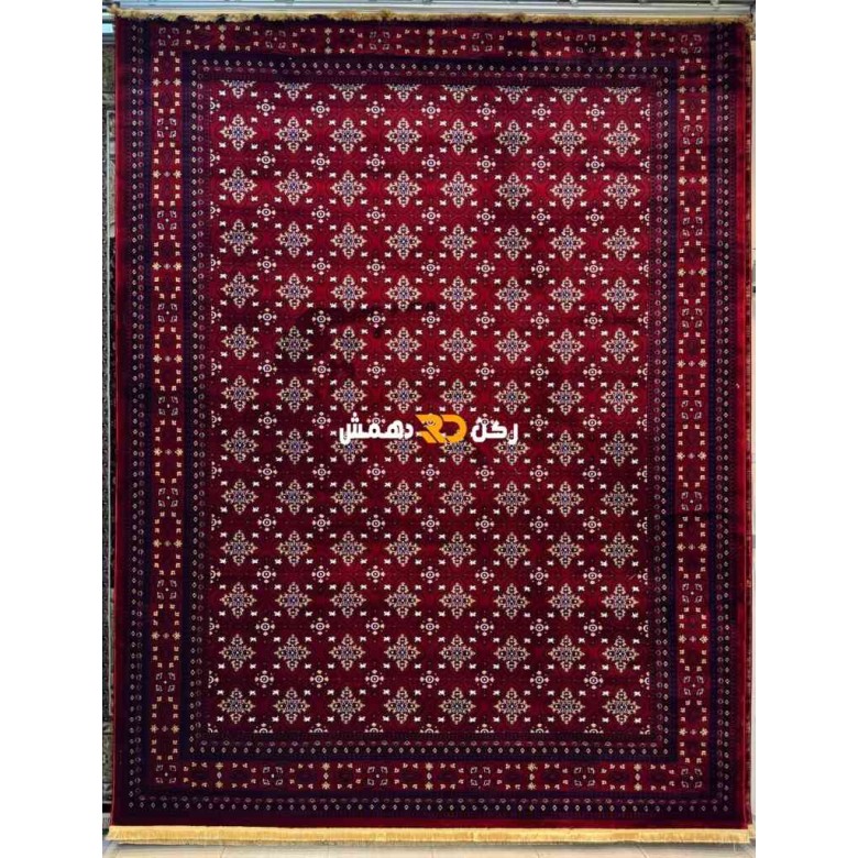 سجاد افغاني حرير ناعم بخارى 2002 احمر مقاس 250*350