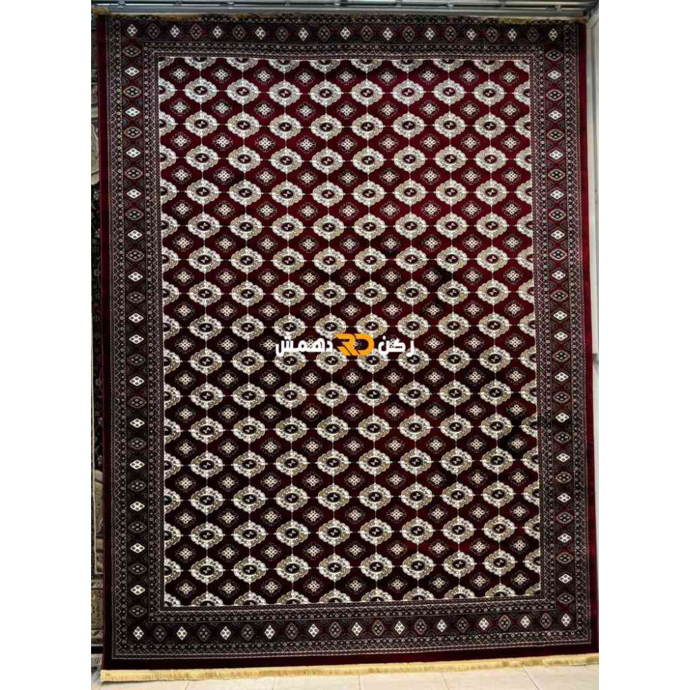 سجاد افغاني حرير ناعم بخارى 2003 احمر مقاس 400*500