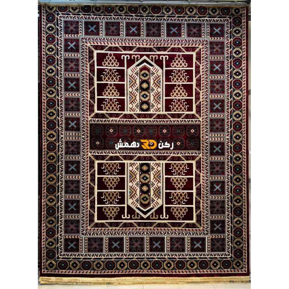 سجاد افغاني حرير ناعم بخارى 2004 احمر مقاس 80*150