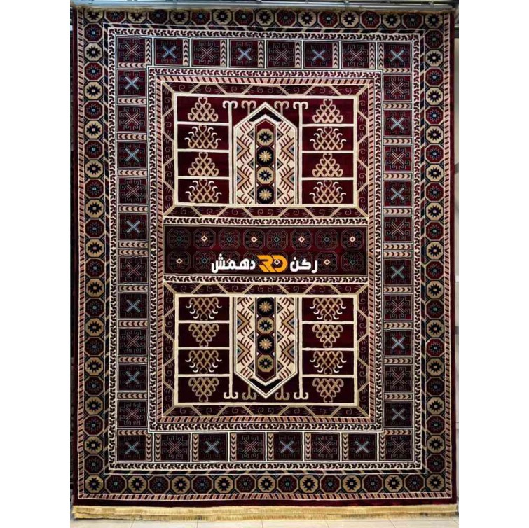 سجاد افغاني حرير ناعم بخارى 2004 احمر مقاس 100*300