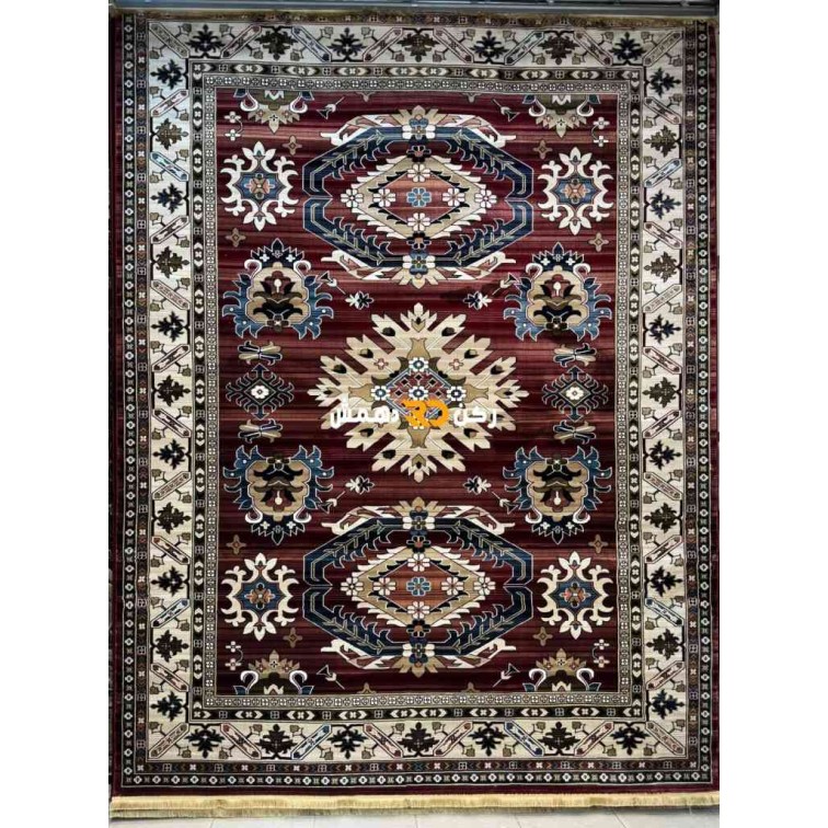 سجاد افغاني حرير ناعم بخارى 2005 احمر مقاس 100*200