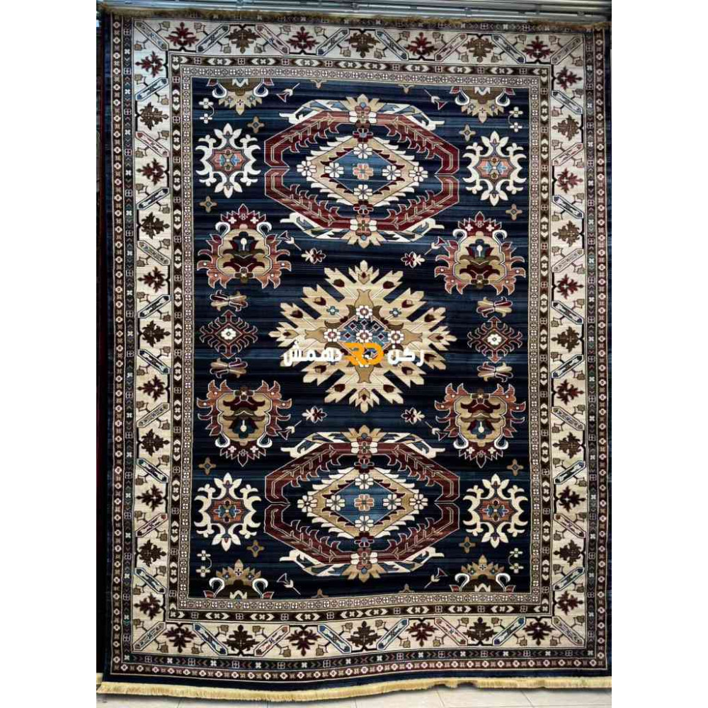 سجاد افغاني حرير ناعم بخارى 2007 كحلي مقاس 80*150 سجاد افغاني حرير ناعم بخارى 2007 كحلي مقاس 80*150