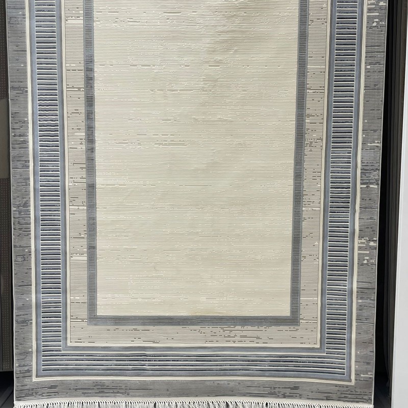 سجاد تركي اطار برواز سيلفيا 40984A سماوي مقاس 50*80