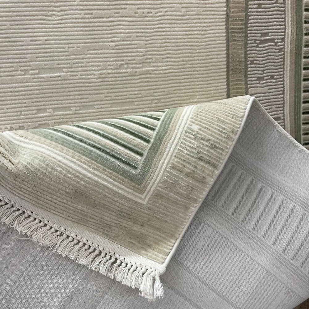 سجاد تركي اطار برواز سيلفيا 40984A اخضر مقاس 50*80