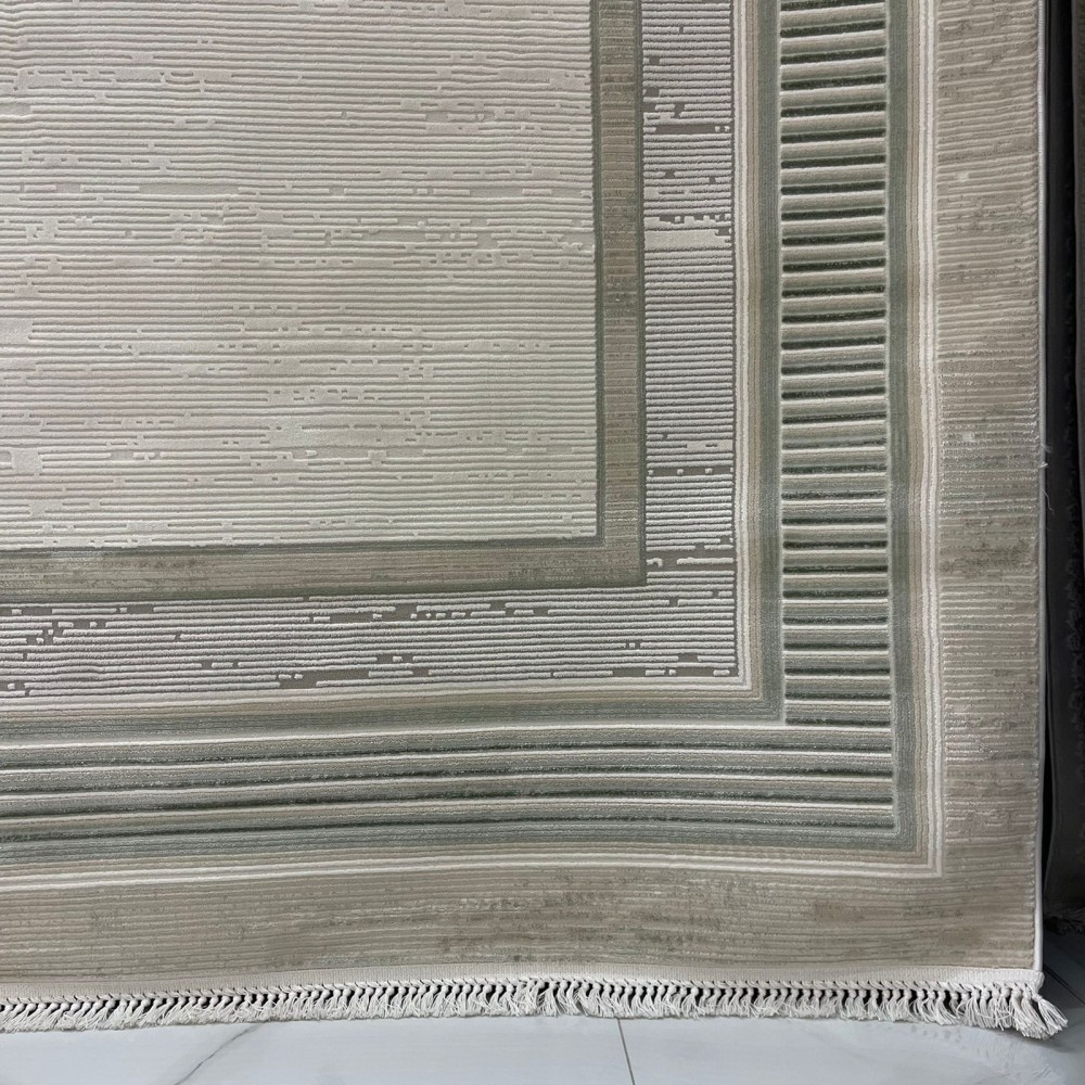 سجاد تركي اطار برواز سيلفيا 40984A اخضر مقاس 50*80