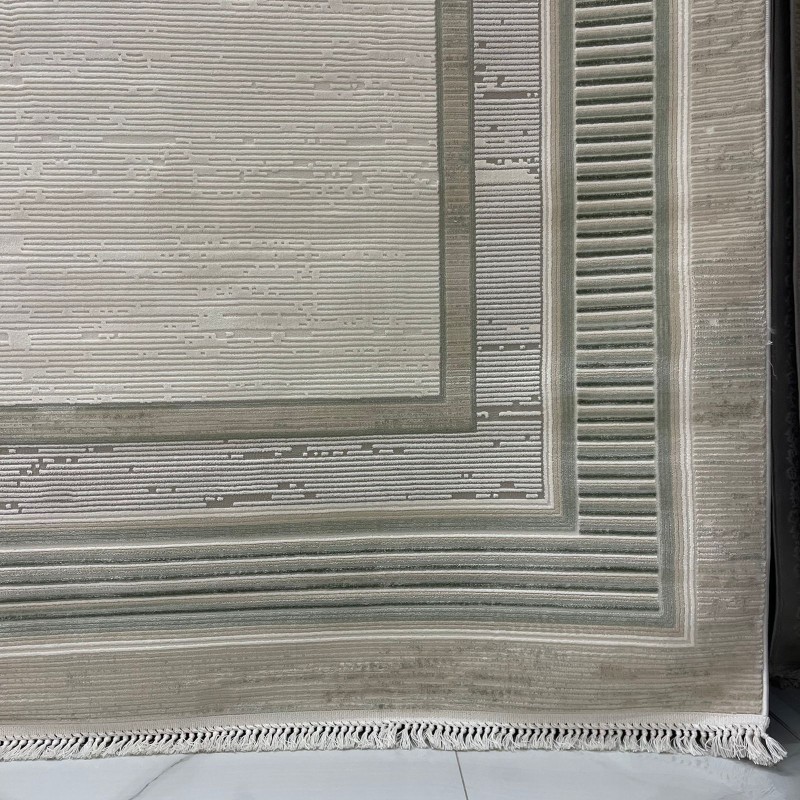 سجاد تركي اطار برواز سيلفيا 40984A اخضر مقاس 50*80