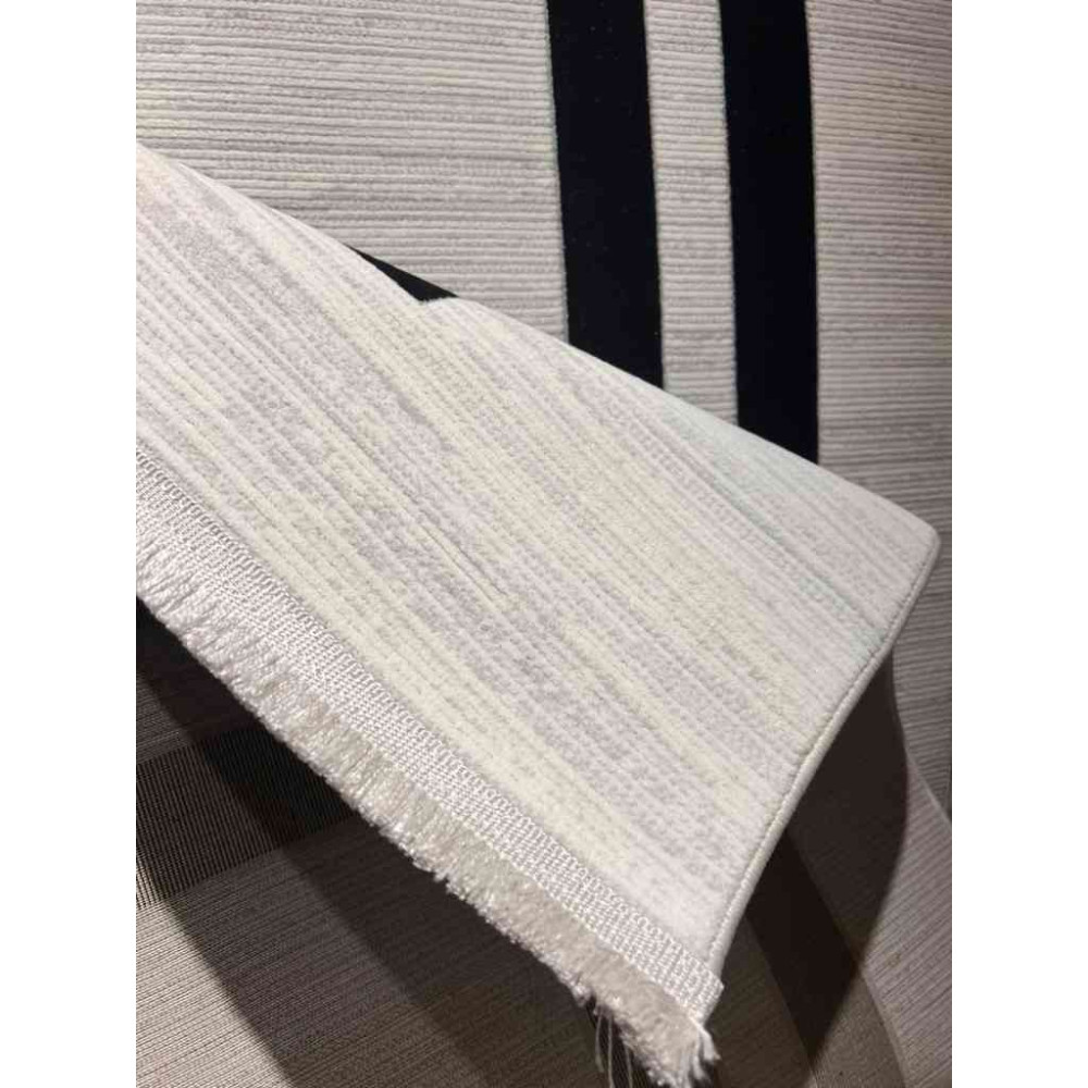 سجاد تركي برواز مودرن طيف BT476 كريم اسود مقاس 400*500