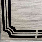 سجاد تركي برواز مودرن سراي BT485 كريم اسود مقاس 80*150