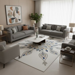 سجاد تركي لافندر N0595A رصاصي ميكس مقاس 400*500
