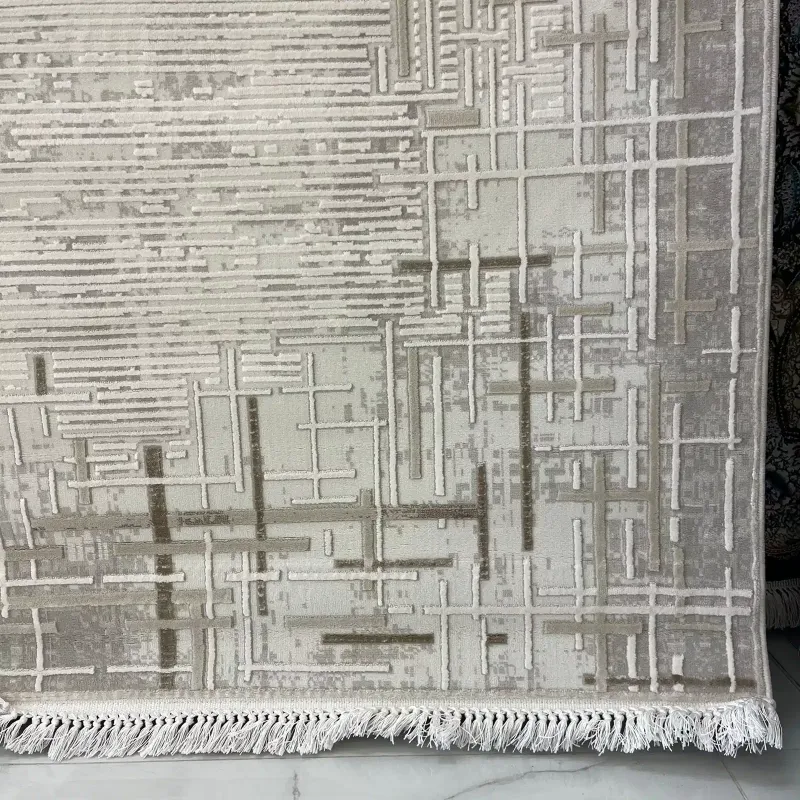 سجاد تركي فوج 36232A كريم بيج مقاس 300*400