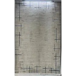 سجاد تركي فوج 36232A كريم سماوي مقاس 50*80