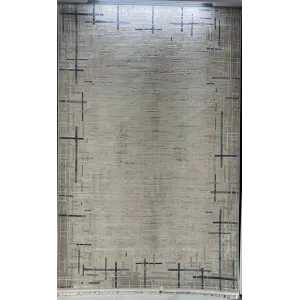 سجاد تركي فوج 36232A كريم سماوي مقاس 50*80