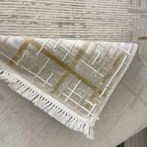 سجاد تركي فوج 36232A كريم ذهبي مقاس 300*400