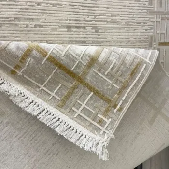 سجاد تركي فوج 36232A كريم ذهبي مقاس 300*400