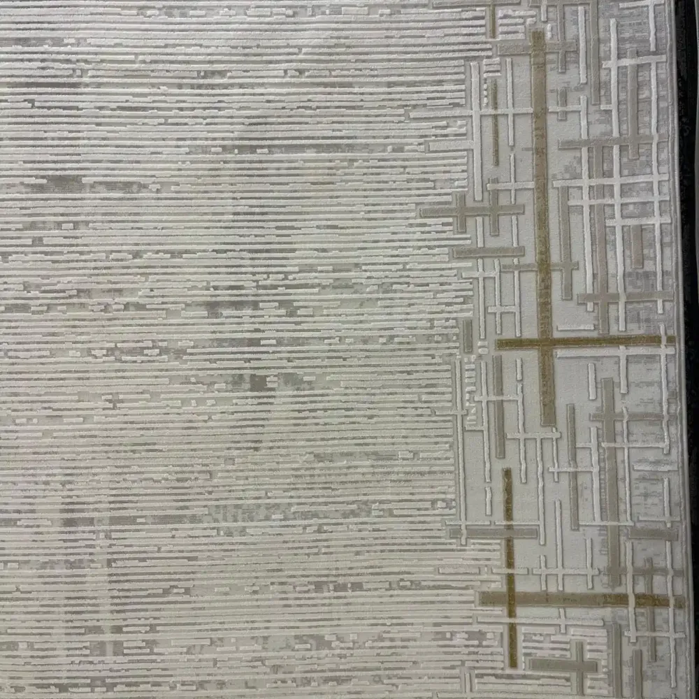 سجاد تركي فوج 36232A كريم ذهبي مقاس 300*400 - سجاد مودرن