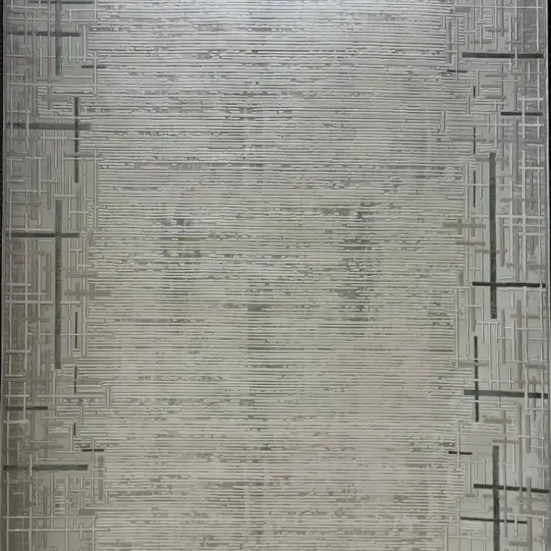 سجاد تركي فوج 36232A كريم رصاصي مقاس 300*400