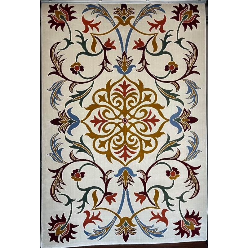 سجاد تركي سوبر ياباني F499A كريم مقاس 220*150