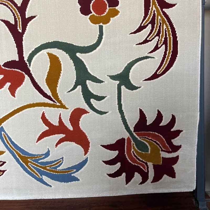 سجاد تركي سوبر ياباني F499A كريم مقاس 220*150