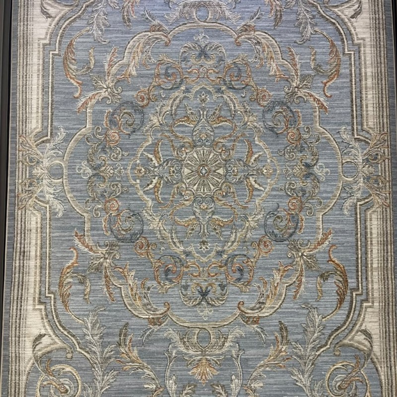 سجاد بوهيمي تركي اثينا 40083A سماوي مقاس 80*150