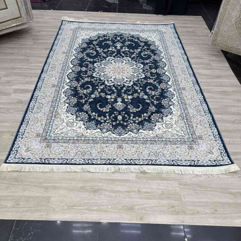 سجاد ايراني عجمي لون سماوي مقاس 200*300