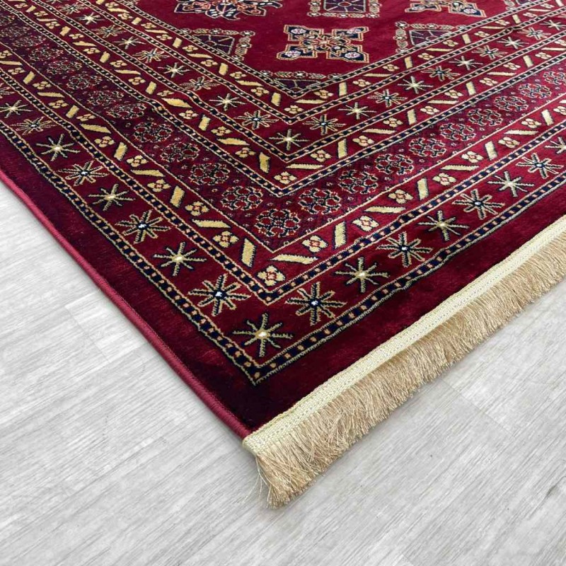 سجاد بخارى تركي C389A احمر مقاس 100*200