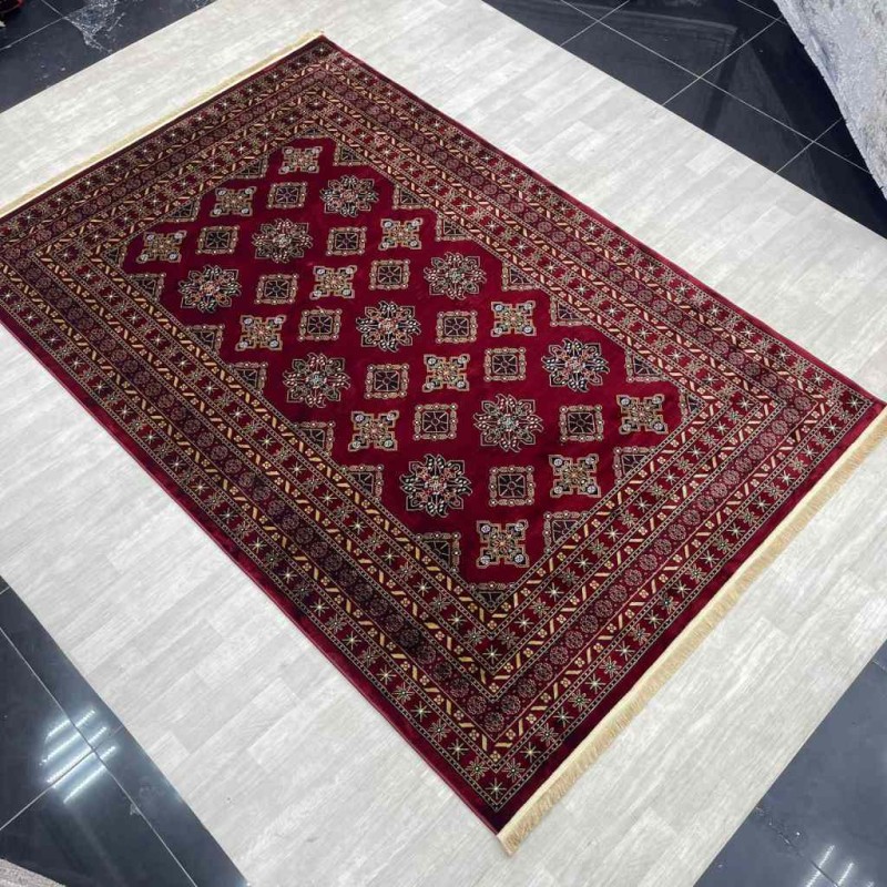 سجاد بخارى تركي C389A احمر مقاس 100*200