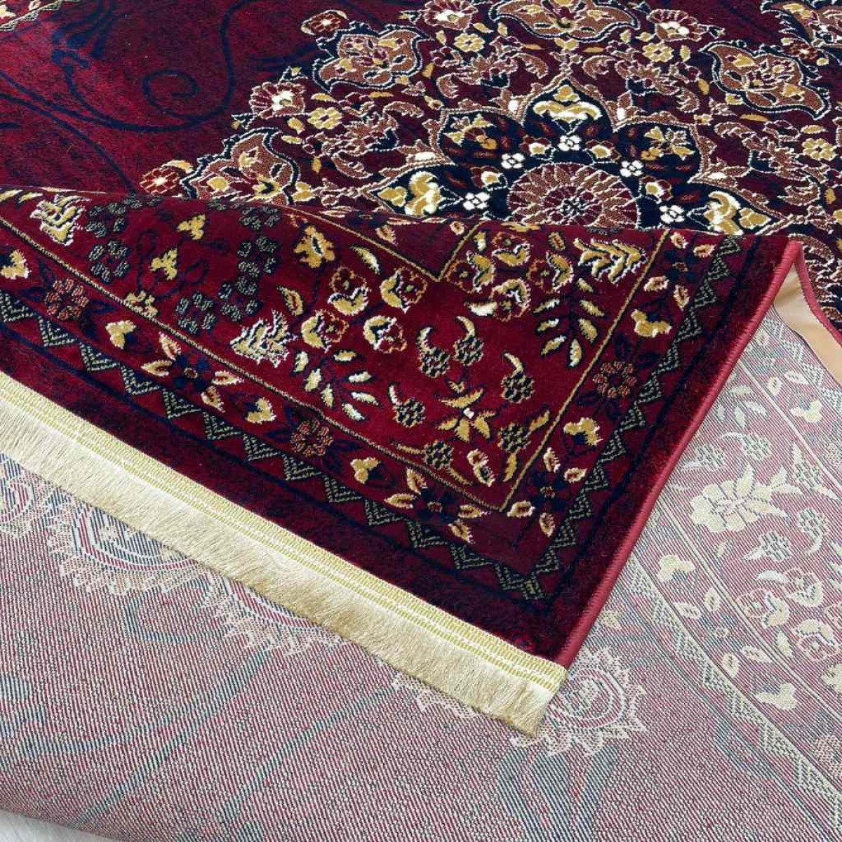 سجاد بخارى تركي p0916 احمر مقاس 100*200