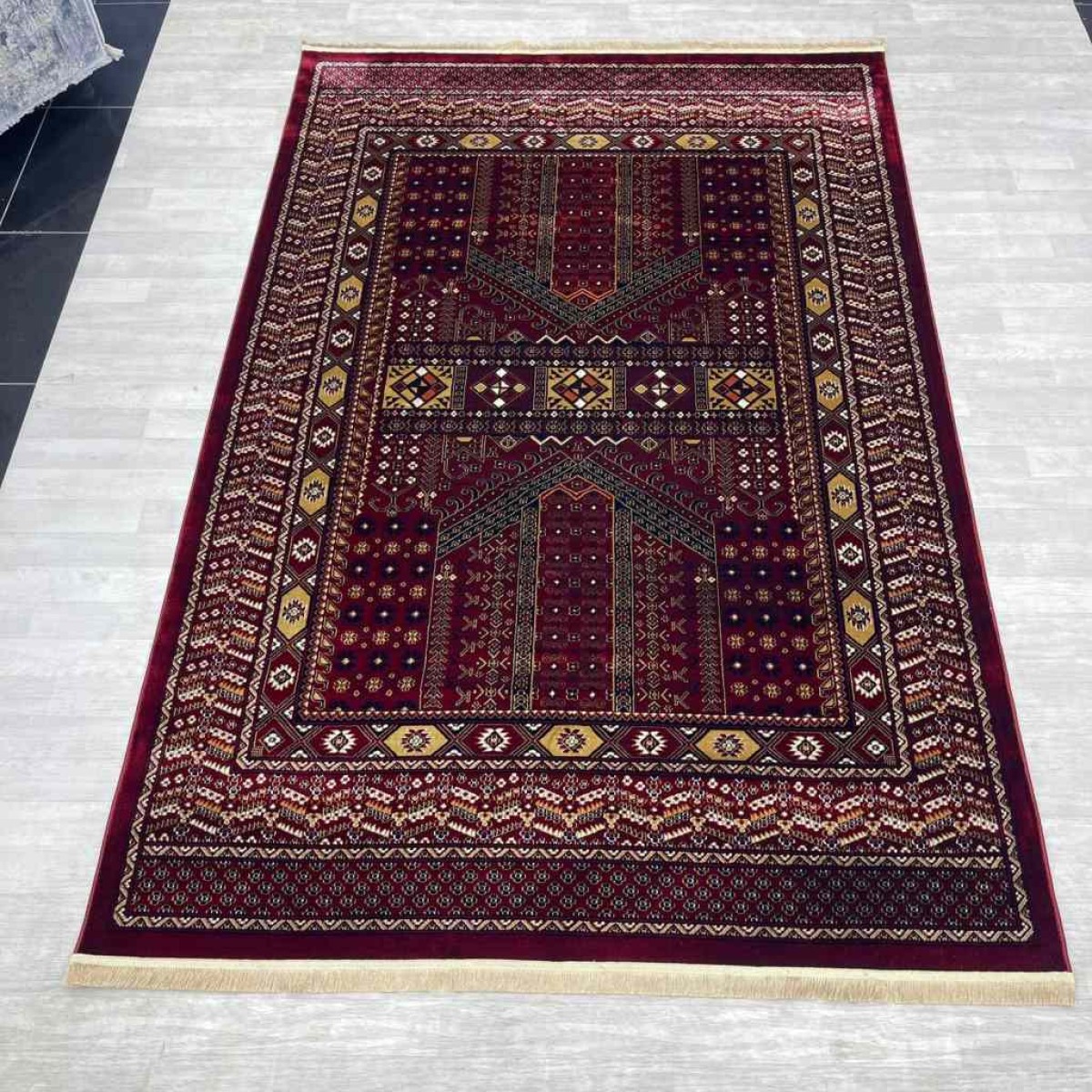 سجاد بخارى تركي P1138 احمر مقاس 100*200