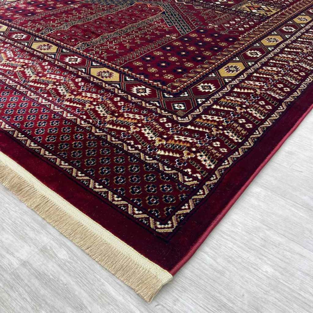 سجاد بخارى تركي P1138 احمر مقاس 100*200