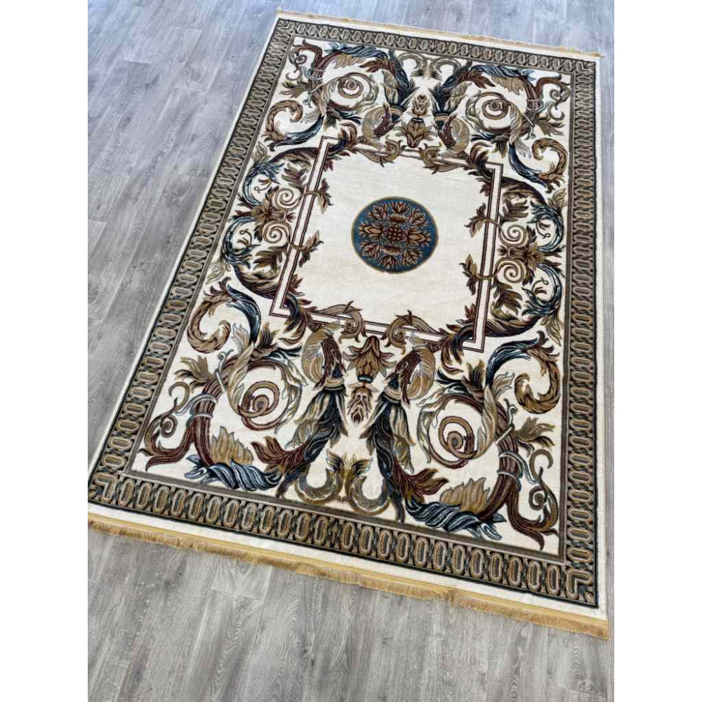 سجاد تركي كشمير نقش ايراني كريم مقاس 400*500