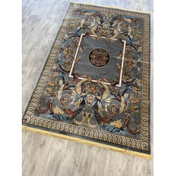سجاد تركي كشمير نقش ايراني رصاصي مقاس 400*500 سجاد تركي كشمير نقش ايراني رصاصي مقاس 400*500