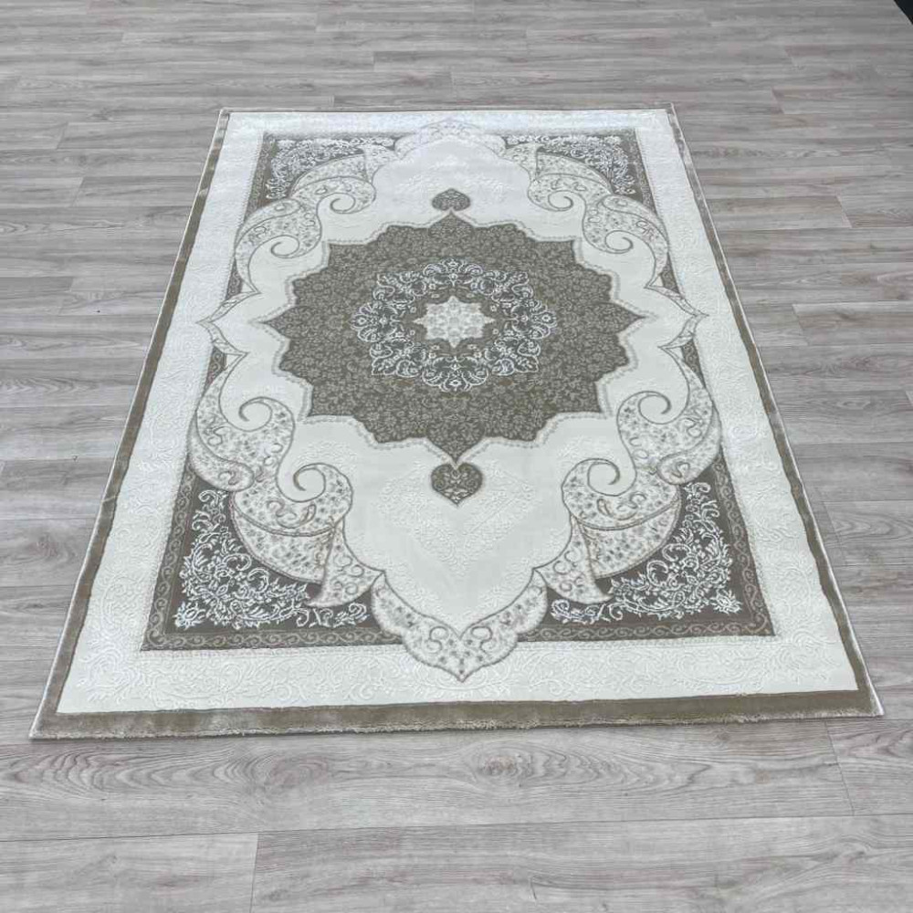 سجاد تركي باريس مودرن ناعم 0DS90Z بيج بيج فاتح مقاس 250*350