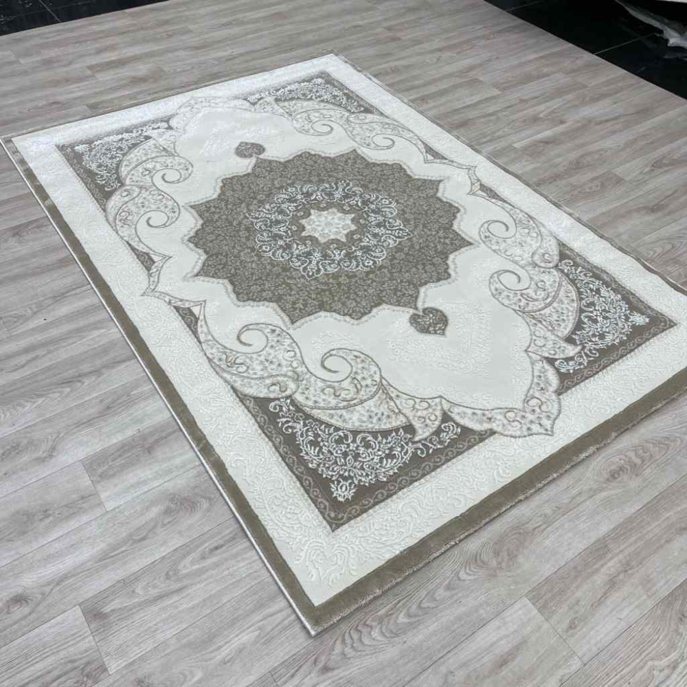 سجاد تركي باريس مودرن ناعم 0DS90Z بيج بيج فاتح مقاس 250*350