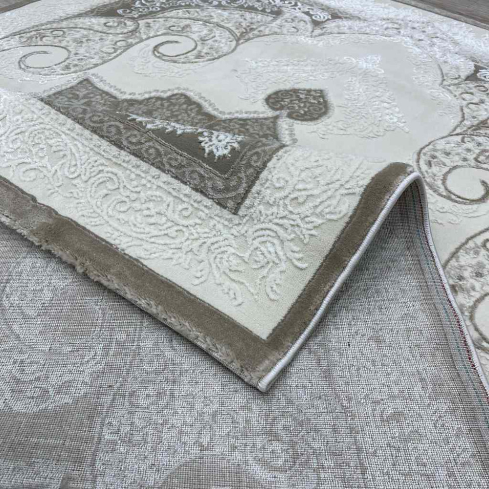 سجاد تركي باريس مودرن ناعم 0DS90Z بيج بيج فاتح مقاس 250*350