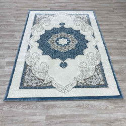 سجاد تركي باريس مودرن ناعم 0DS90Z سماوي بيج فاتح مقاس 200*200