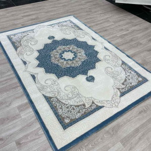 سجاد تركي باريس مودرن ناعم 0DS90Z سماوي بيج فاتح مقاس 200*200