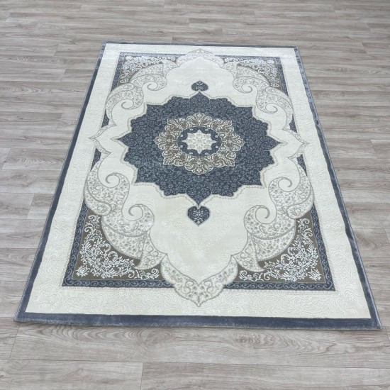 سجاد تركي باريس مودرن ناعم 0DS90Z رصاصي غامق بيج فاتح مقاس 400*700 سجاد تركي باريس مودرن ناعم 0DS90Z رصاصي غامق بيج فاتح مقاس 400*700