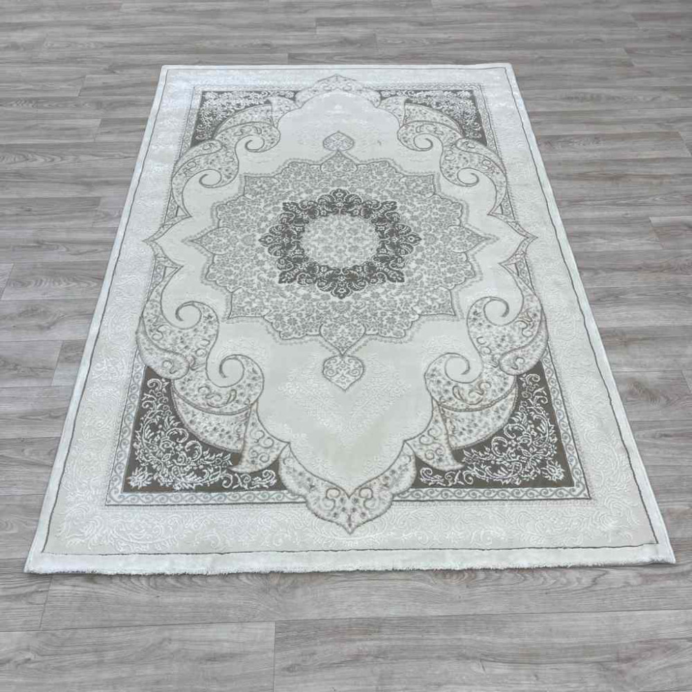 سجاد تركي باريس مودرن ناعم 0DS90Z ايفوري بيج فاتح مقاس 200*200