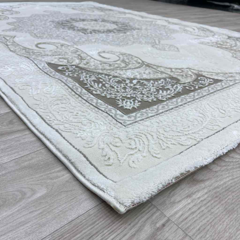 سجاد تركي باريس مودرن ناعم 0DS90Z ايفوري بيج فاتح مقاس 200*200