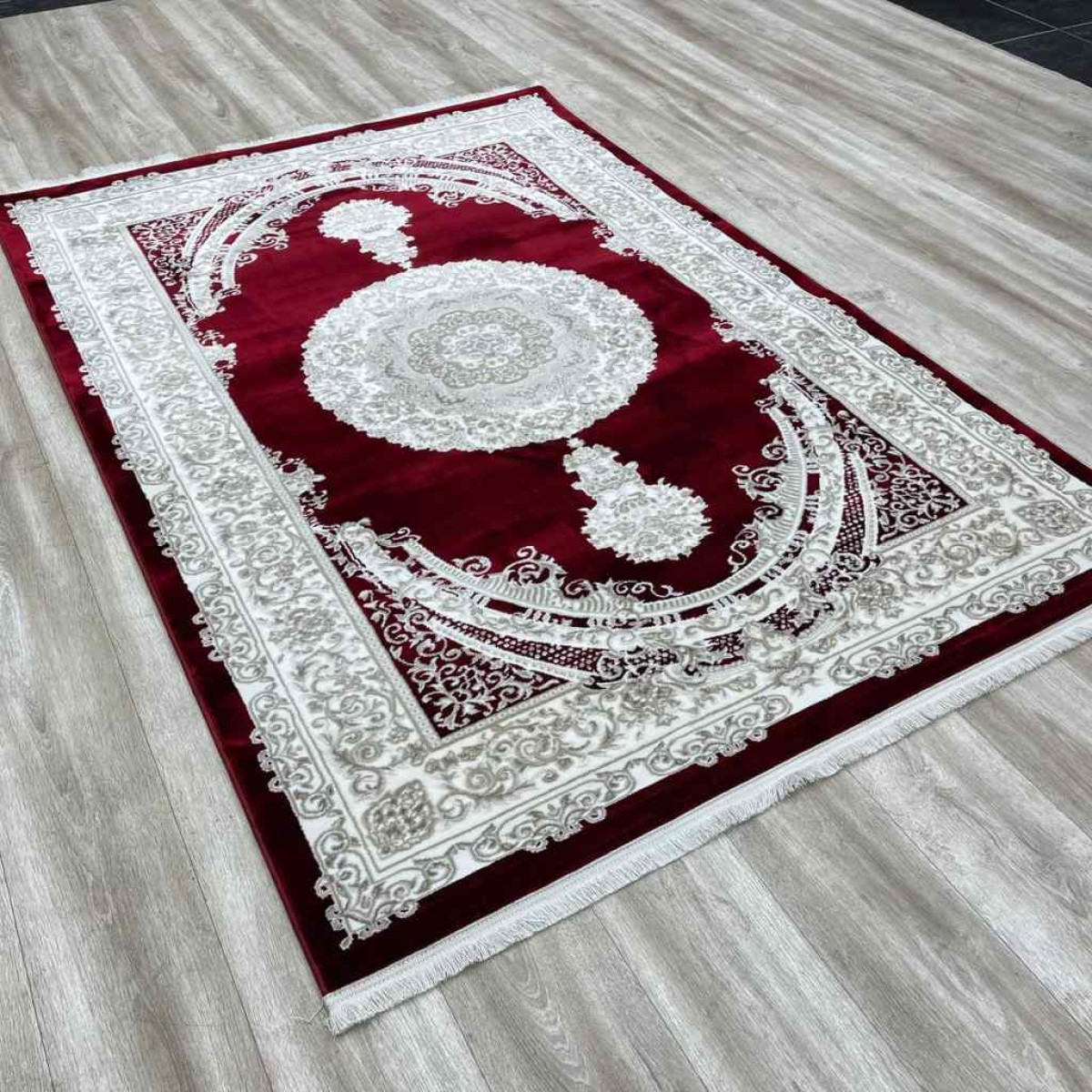 سجاد سيلك هاندا تركي P964C احمر مقاس 250*350