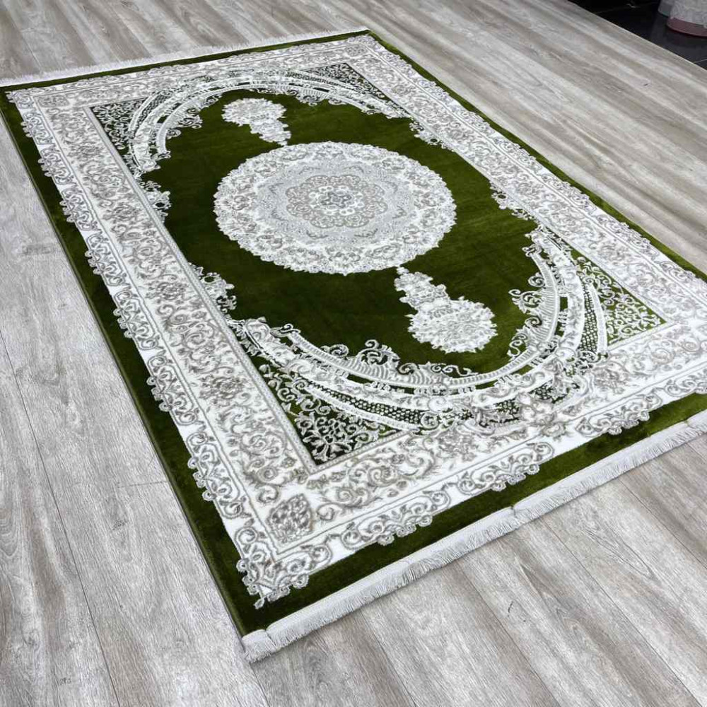 سجاد سيلك هاندا تركي P964C اخضر مقاس 300*400