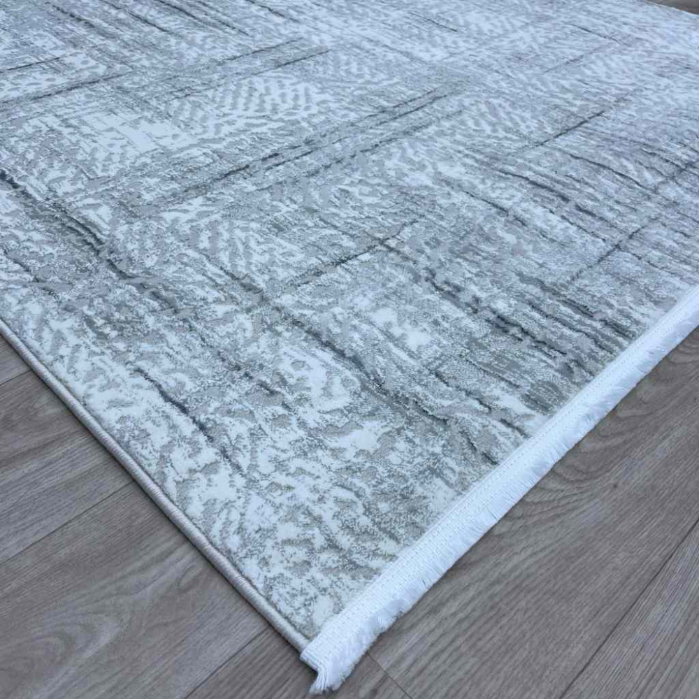 سجاد تركي فيرونا 02725A رصاصي مقاس 100*200