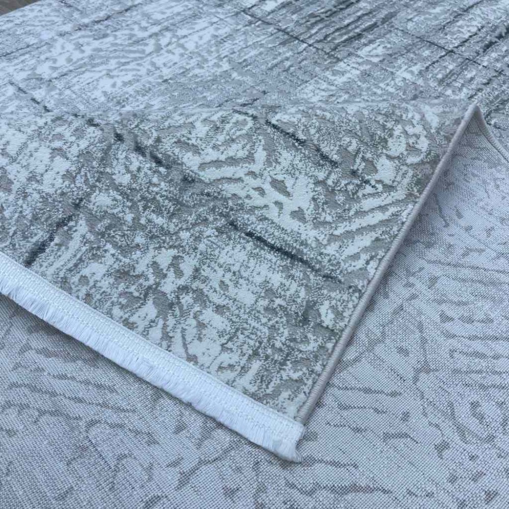 سجاد تركي فيرونا 02725A رصاصي مقاس 100*200