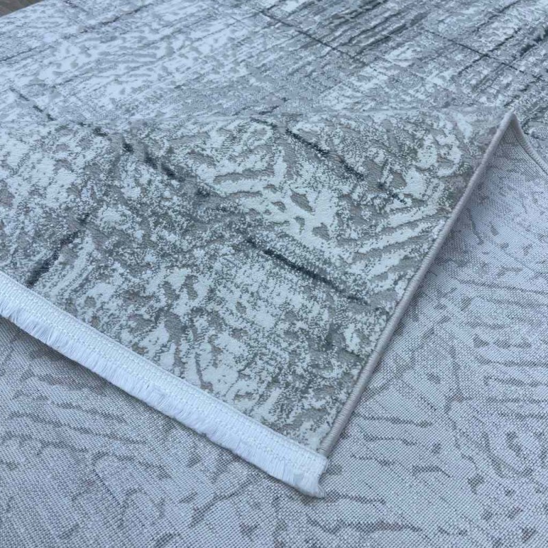 سجاد تركي فيرونا 02725A رصاصي مقاس 100*200